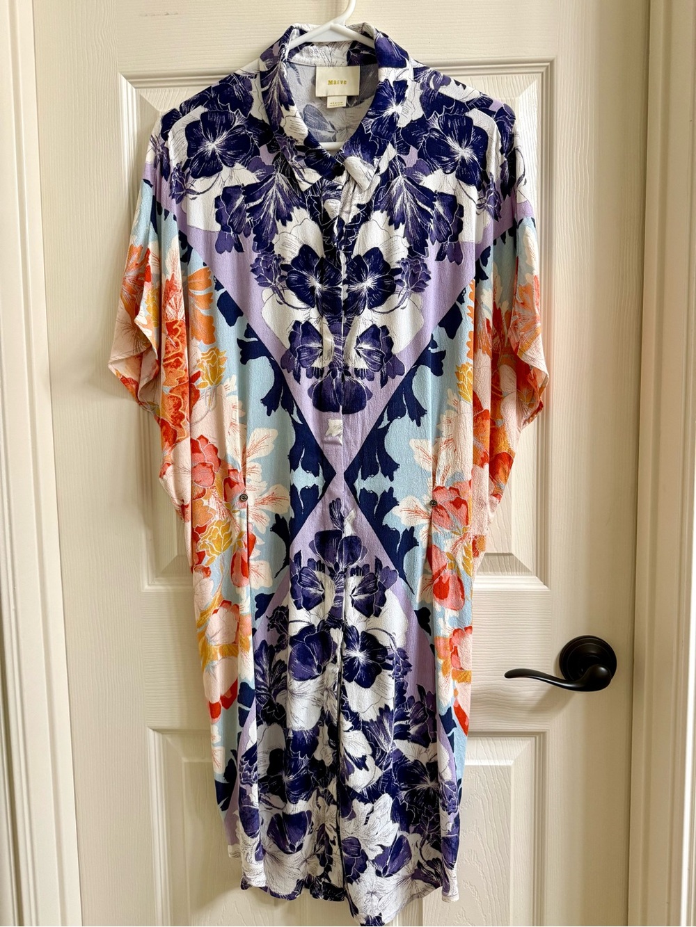Maeve Multi Floral Print Tunic/Swim Cover